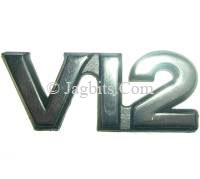 TRUNK LID BADGE V12  EMBLEM  CHROME