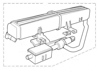 USED EVAPORATIVE EMISSIONS CARBON CANISTER, INCLUDES C2S8605 VALVE  - SHIPPING ADDITIONAL - C2S23264