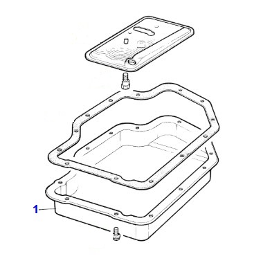 USED OIL PAN FOR TRANSMISSION  AEU1562