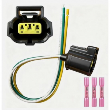 Plug, 3 Pin, Fuel Pressure Sensor Regulator (Transducer) On Fuel Rail  AJ87977