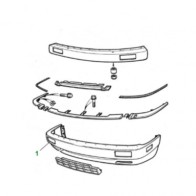 BUMPER COVER FRONT NEW OEM  BEC13469XXX