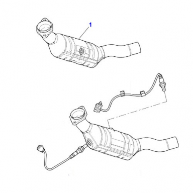 CATALYTIC CONVERTER RIGHT FRONT C2C20716