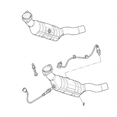 CATALYTIC CONVERTER LEFT FRONT C2C20718