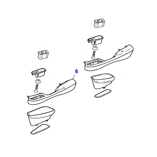 Jagbits Jaguar Parts USED ARMREST LHF DOOR, PLEASE LET US KNOW WHAT