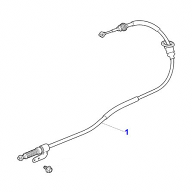 USED GEAR SHIFT CONTROL CABLE C2C34727