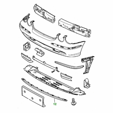 AIR DEFLECTOR ON FRONT BUMPER  C2C9540