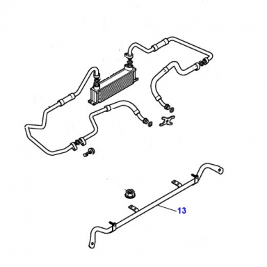 USED BRACE/BRACKET, FOR OIL COOLER C2N1170