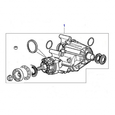 USED TRANSFER CASE  C2S49237