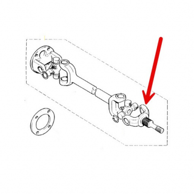 USED OUTER AXLE UJOINT YOKE CBC2268