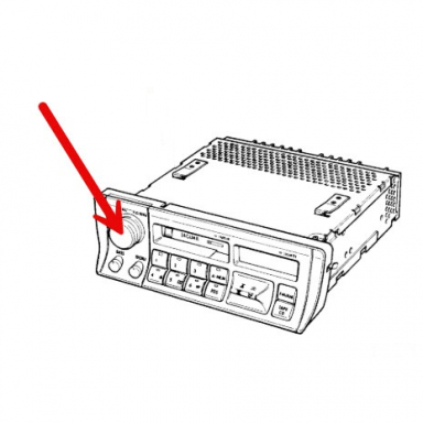 USED STEREO ON/OFF KNOB DBC10427