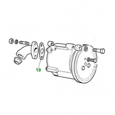 AIR INJECTION PUMP ELBOW GASKET  EAC3909