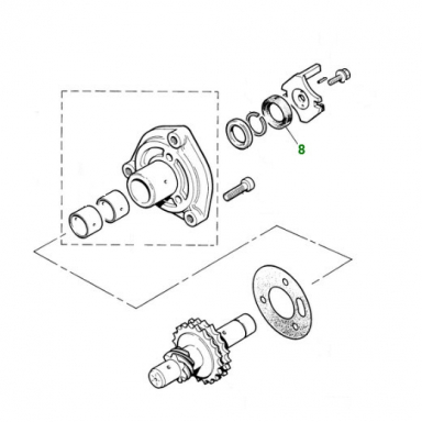 OIL SEAL ENGINE AUXILIARY SHAFT  EAC6156