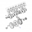 USED HARMONIC BALANCER FOR CRANKSHAFT, WITH STANDARD V BELT  EAC3810