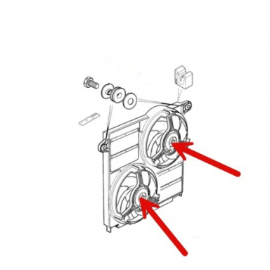 USED ELECTRIC COOLING FAN MOTOR
