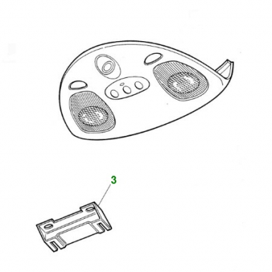 MOUNTING BRACKET FOR CONVERTIBLE ROOF CONSOLE  HJA2057AB