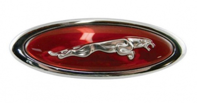FENDER EMBLEM, RIGHT SIDE, BADGE WITH RED BACKGROUND  HJD5770AA