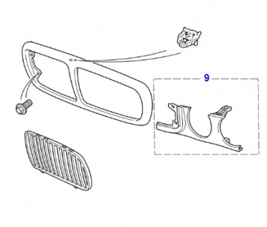 HEADLAMP TRIM PANEL, LEFT SIDE  HNC4651AFXXX