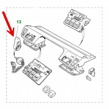 USED KNOB FOR HEADLAMP SWITCH  JLM12059