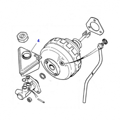 USED BRAKE FLUID RESERVOIR WITH SENSOR JLM12203