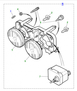 HEADLAMP ASSEMBLY, LEFT SIDE  LNC4611AB