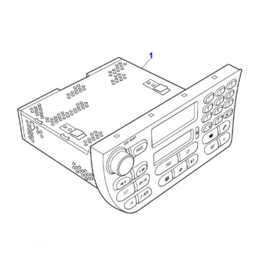 USED RADIO STEREO HEAD UNIT  LNF4100AA