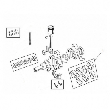 MAIN BEARING SET STANDARD SIZE  AEM7294STD