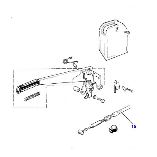 Jagbits Jaguar Parts HANDBRAKE CABLE MHF5150BA
