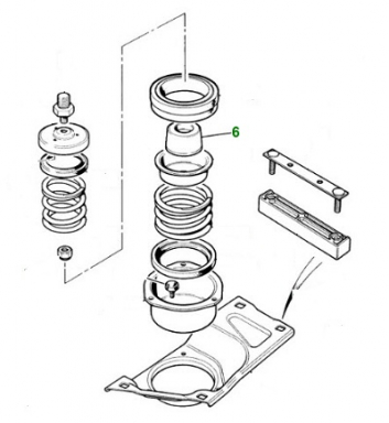 USED CENTER LOCATING WEIGHT FOR REAR TRANSMISSION MOUNT  MMB7558AA