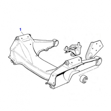 USED FRONT SUSPENSION CROSSMEMBER SUBFRAME  MNA2247AC