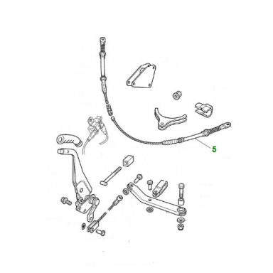CABLE, LEFT REAR, FOR HANDBRAKE MNA2743AA