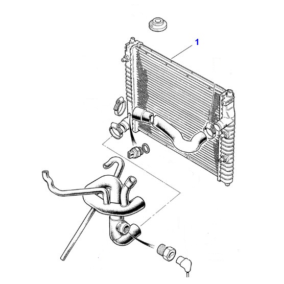 Jagbits Jaguar Parts USED RADIATOR MNA4190DB