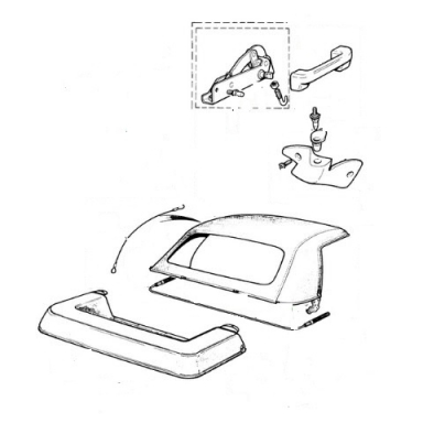 CONVERTIBLE TOP, IN THE ORIGINAL COLOR AND OEM MATERIAL  TOP-XJS