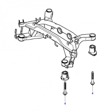 BOLT AND WASHER FOR REAR SUB FRAME  XR813546