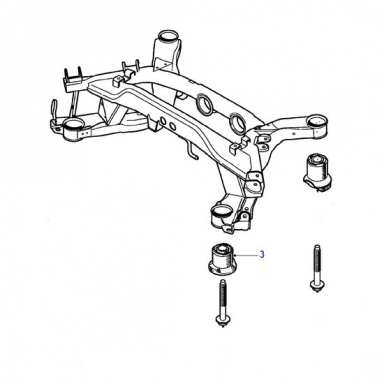 MOUNT BUSHING FRONT FOR REAR SUB FRAME  XR818140