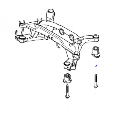 MOUNT BUSHING REAR FOR REAR SUB FRAME  XR818141