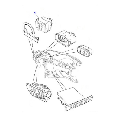 USED SWITCH, HEADLAMP MASTER LIGHTING XR82089