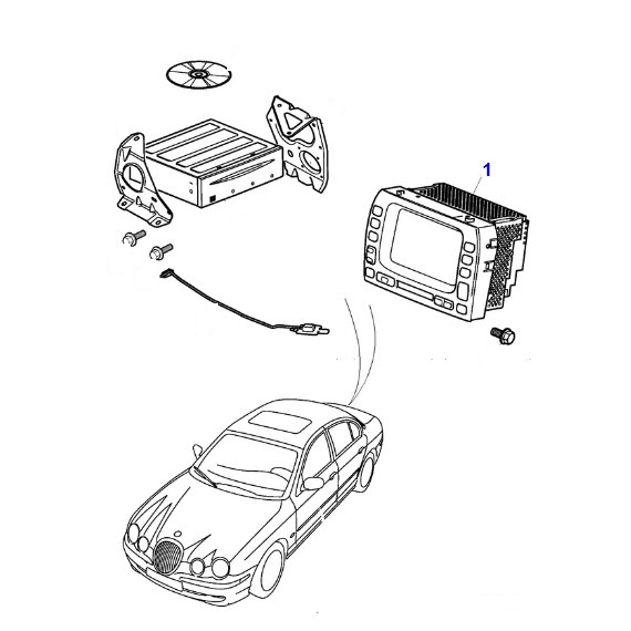 Jagbits Jaguar Parts USED NAVIGATION SCREEN XR855620
