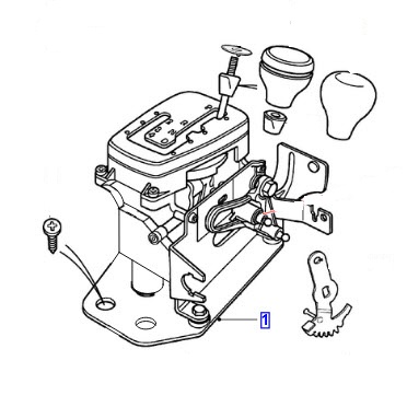 USED GEARSHIFT SHIFTER ASSEMBLY  XR856664