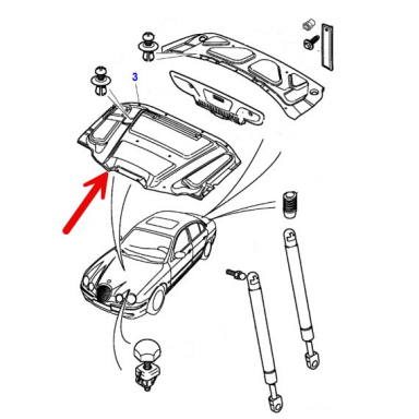 BONNET HOOD LINER INSULATION  XR858049