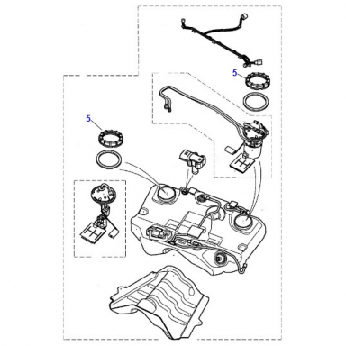 RETAINING RING FUEL PUMP OR FUEL SENDER  XR87952