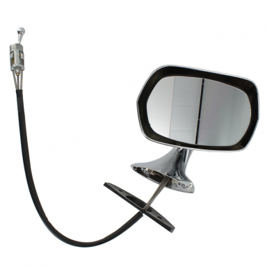 Passenger Door Mirror Assembly With Cable Adjuster Flat Glass  BD41463