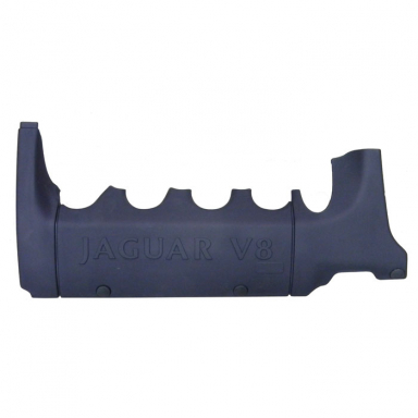 ENGINE COVER, RIGHT SIDE, BLACK PLASTIC WITH JAGUAR V8 IN WHITE LETTERS  NNE3921EB