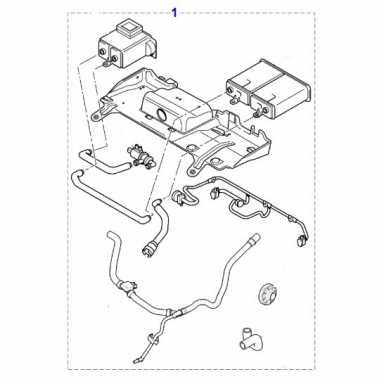 USED CARBON CANISTER ASSEMBLY  XR850468
