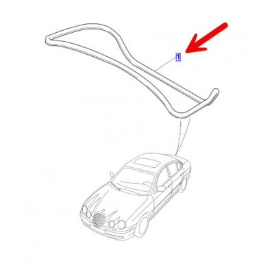 USED Trunk Lid Seal  XR851435