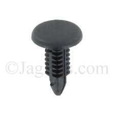 PUSH-IN FASTENER, BLACK (FIR TREE) SECURES INTERIOR CABIN PANELS.  AGU2530