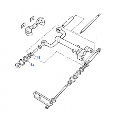 BEARING & SEAL KIT, REAR CONTROL ARM PIVOT AT THE IRS UNIT.  C17167