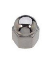 CYLINDER HEAD NUT, CHROME ACORN C2328