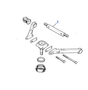 USED FULCRUM SHAFT FOR UPPER WISHBONE CONTROL ARM  C27859