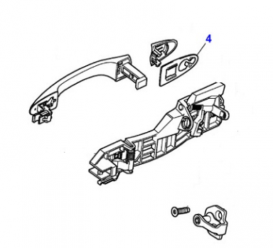 GASKET FRONT DOOR HANDLE APERTURE  C2C22593