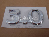 TRUNK BADGE 3.0 CHROME EMBLEM  C2S4026
